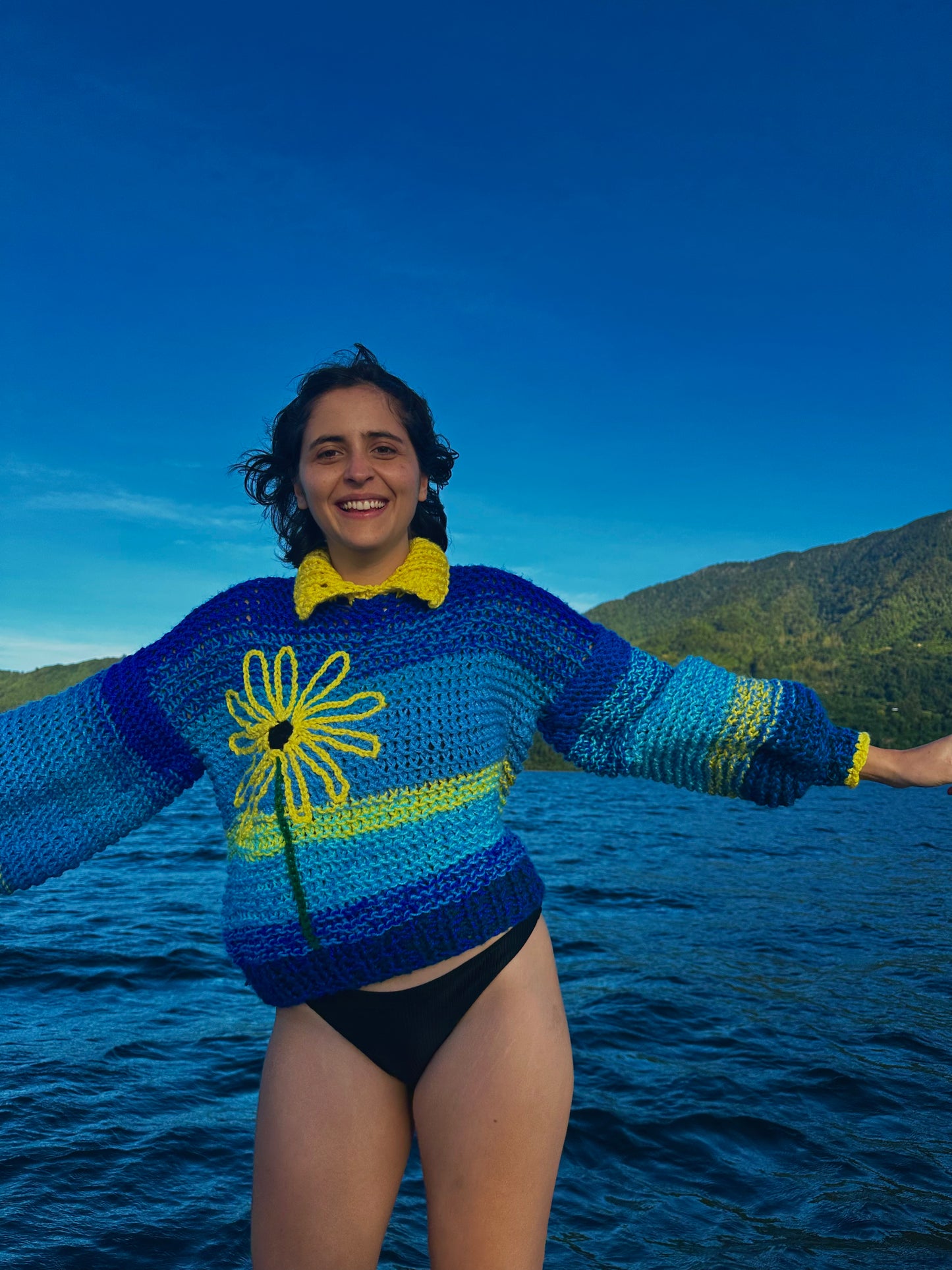 Clase Sunflower Sweater + Patrón