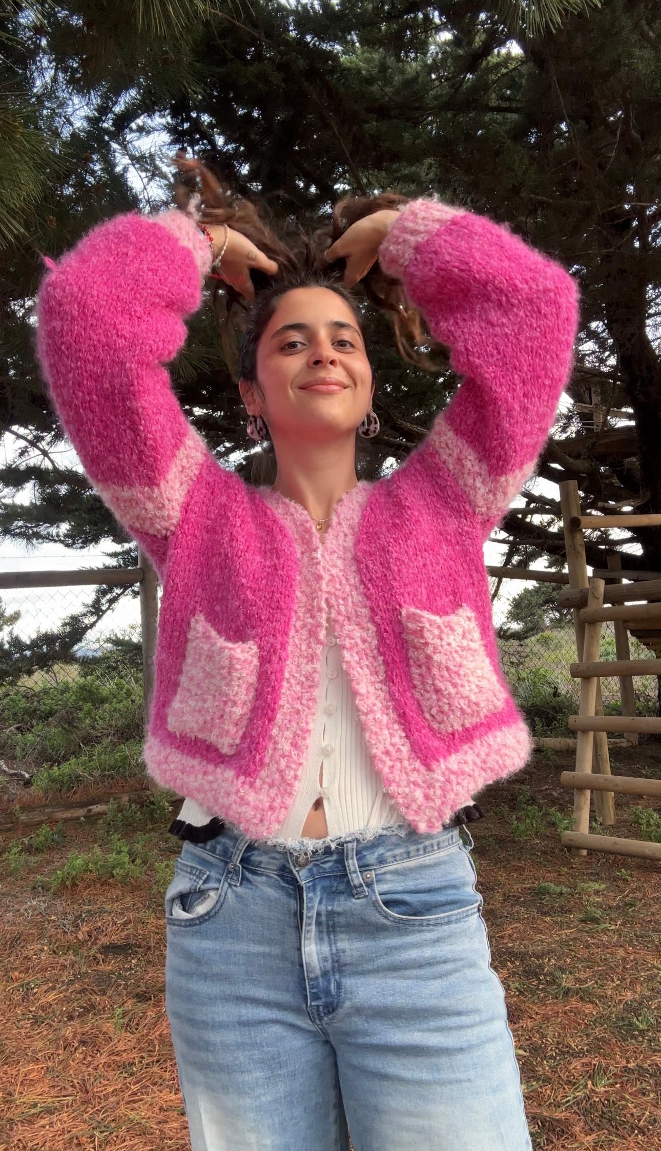 Pocket Cardigan de Alpaca - Worldwide Shipping