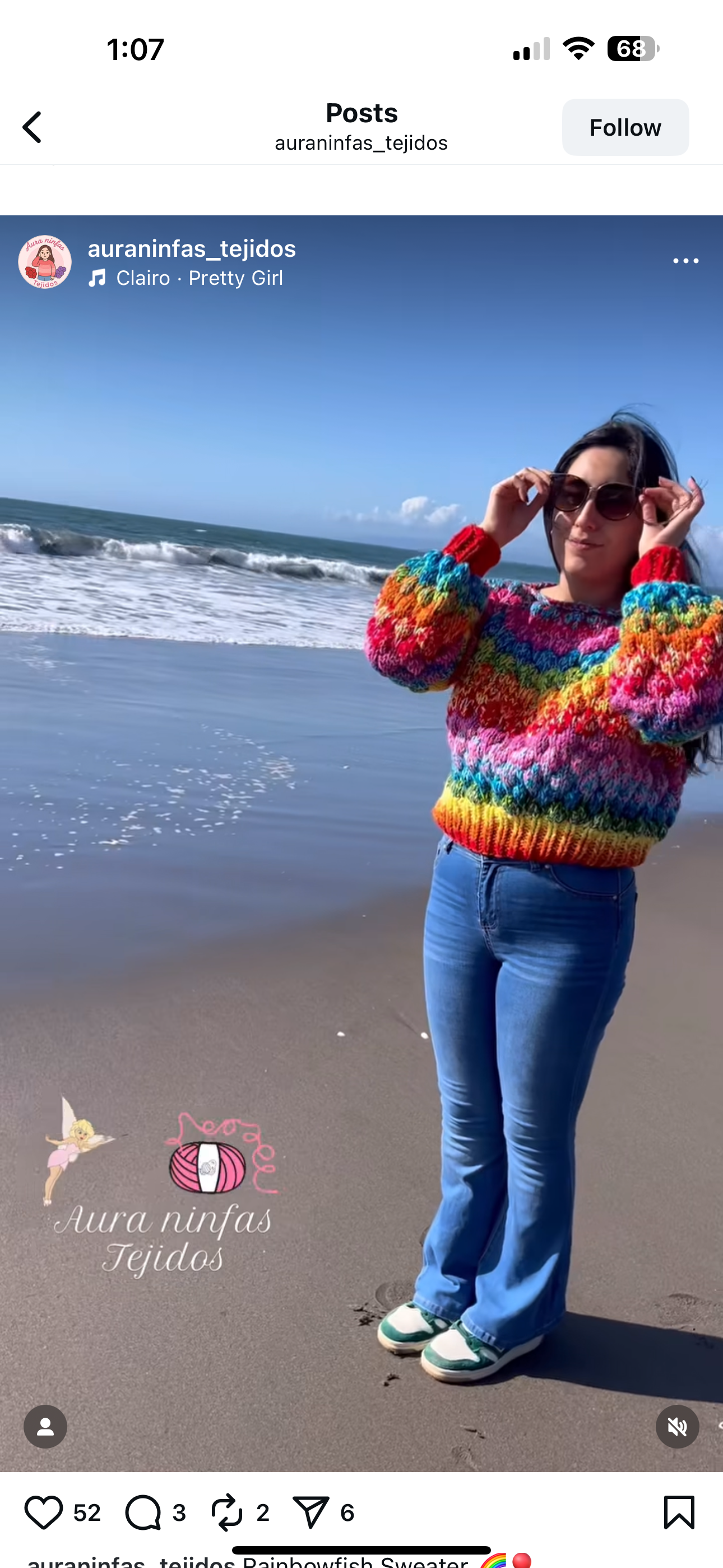 Clase Rainbowfish Sweater + Patrón