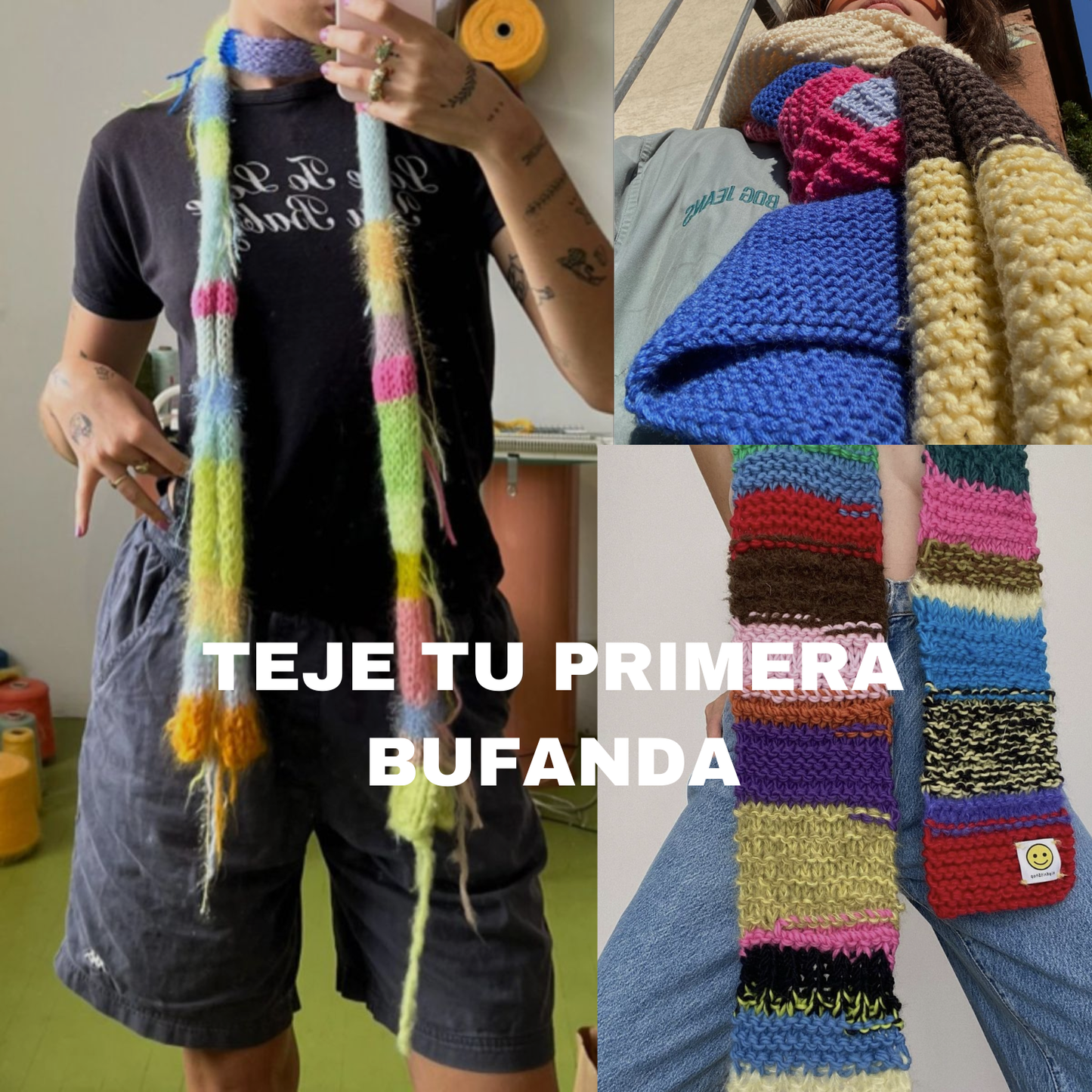 Aprende a tejer desde cero — Curso online en vivo