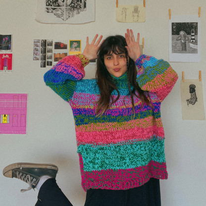 Oferta: 2 patrones con guías de colores y video clases (Pocket Cardigan + Candy Crush)
