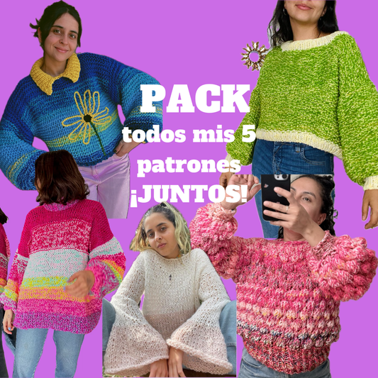 Oferta Máxima: Todos mis 5 Patrones