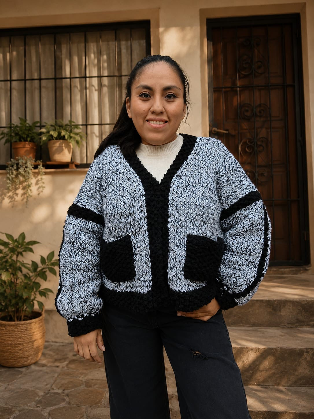 Patrón PDF + Video Clases Pocket Cardigan