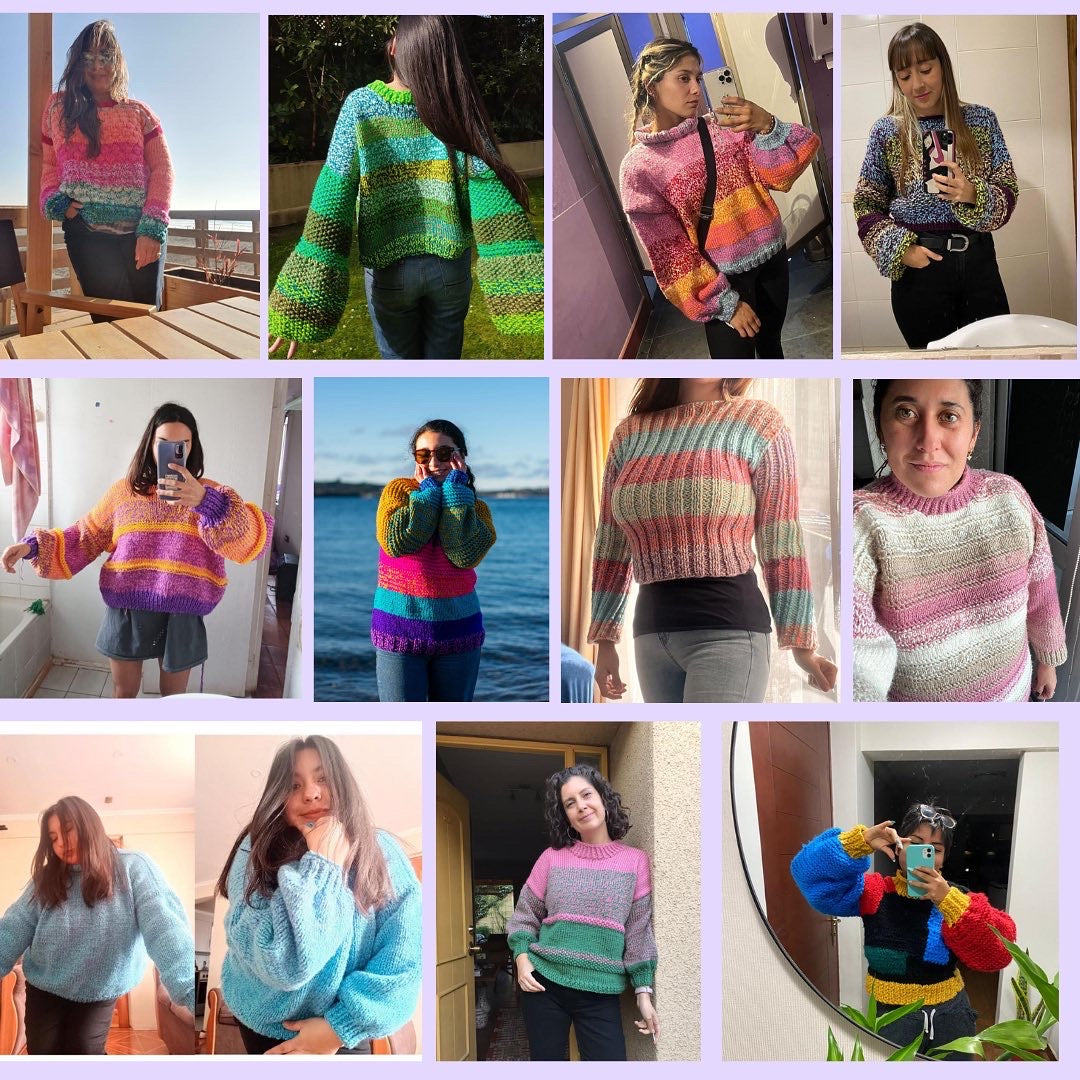 Diseña y Teje tu Primer Sweater - Curso Pregrabado con Acceso Inmediato