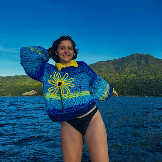 Clase Sunflower Sweater + Patrón
