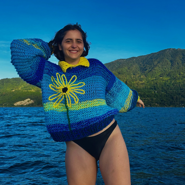 Patrón PDF + Video Clases Sunflower Sweater
