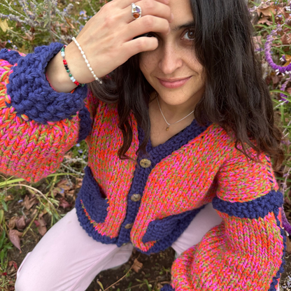Patrón PDF + Video Clases Pocket Cardigan