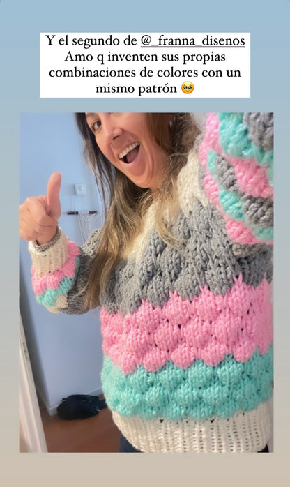 Clase Rainbowfish Sweater + Patrón