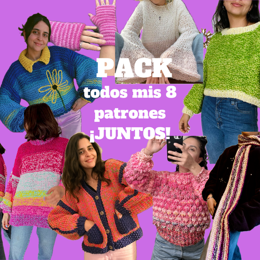 Oferta Máxima: Pack completo 8 patrones
