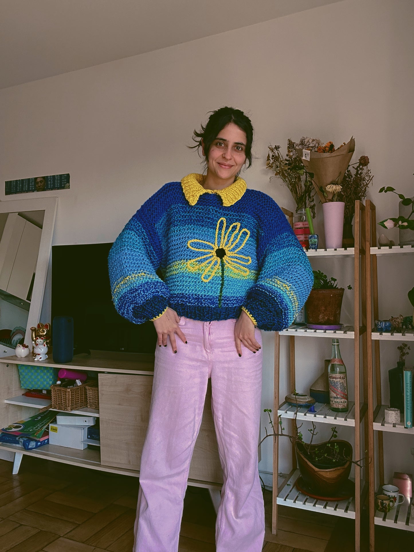 Clase Sunflower Sweater + Patrón