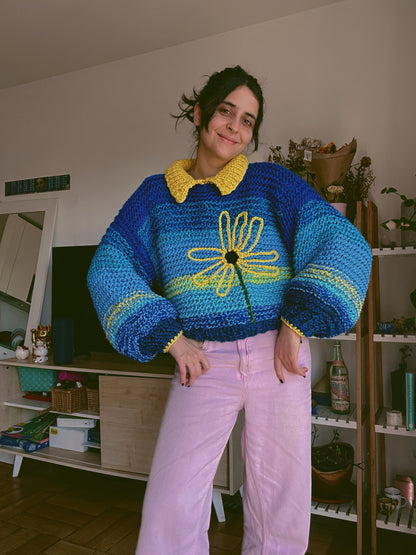 Clase Sunflower Sweater + Patrón