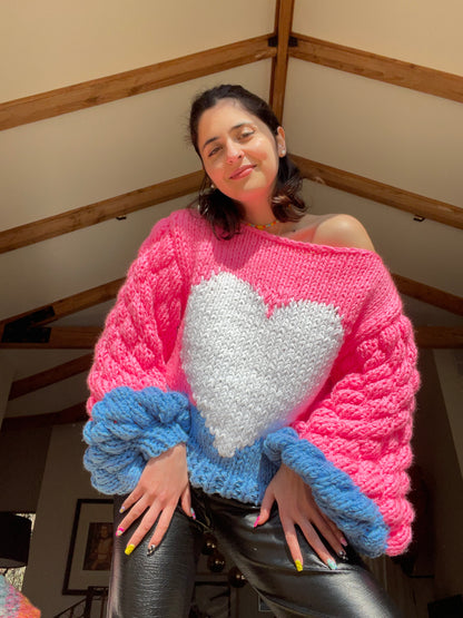 I Wear My <3 On My Sleeves Sweater (#6) image 0