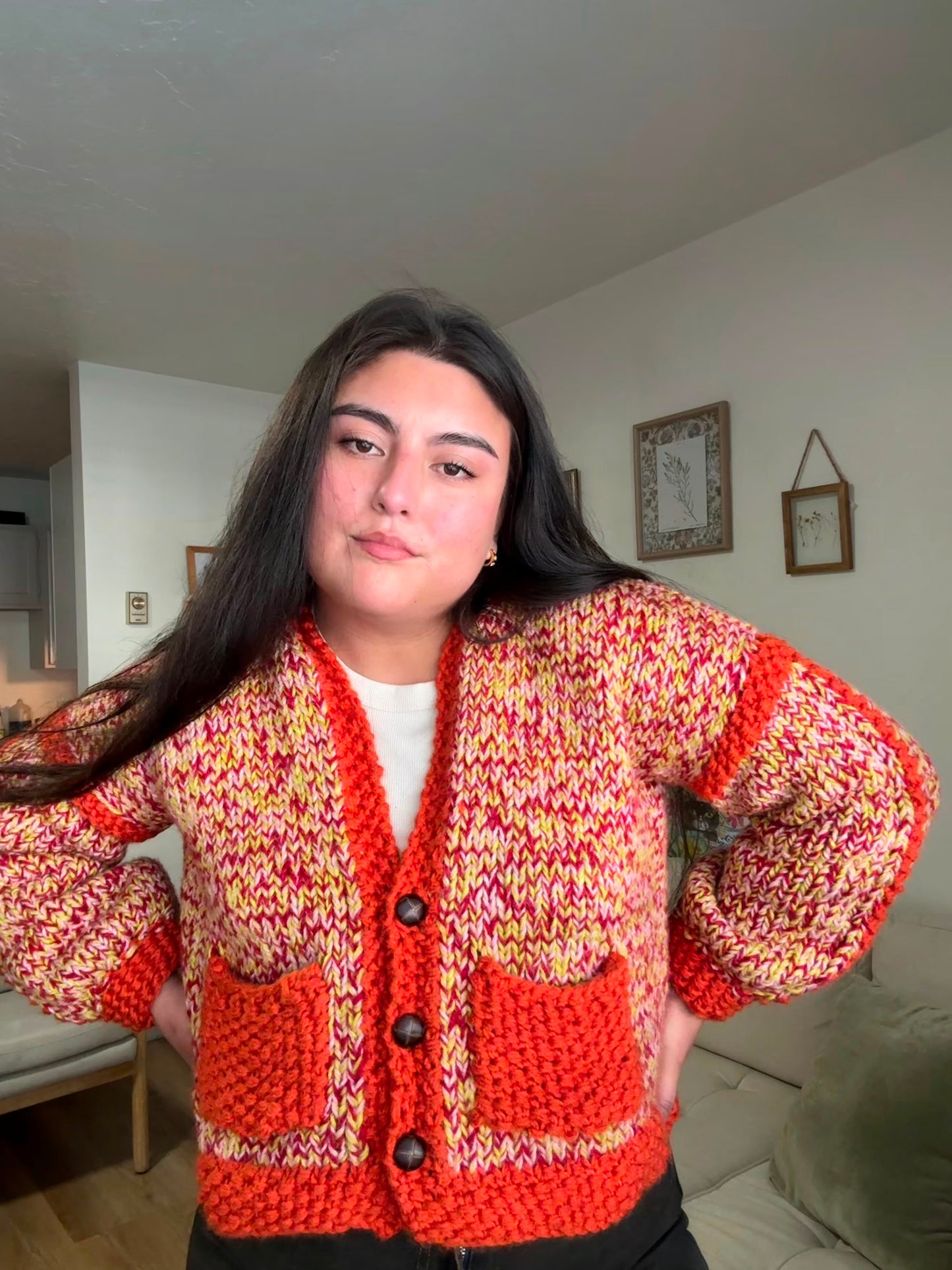 Patrón PDF + Video Clases Pocket Cardigan